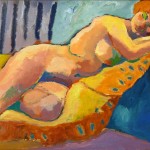 Vincent Vrouw op sofa 69x98 cm